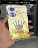 COVER BELL OPPO F25 PRO (5G) GOLD KING BACK PANEL Mobile Skin (Gold)