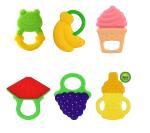 Manan Shopee Kids Multicolor Silicone Fruit Shape Teether