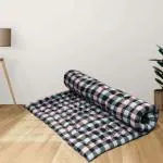 Pillowking Reversable Mattress (4 x 6 Ft. or 48 x 72 Inch, Multi, GW705) 4 inch Single Cotton Mattress (L x W: 72 inch x 48 inch)