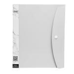 Eslee Display File | Leaves File | Best for FC/FS/Foolscap/Legal Size Paper | 40 Pockets Folder | with Button Flap | Grey - (EO112FC40 Grey)