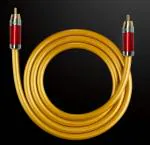 DHIVIS RCA HiFi Cable-15Meters, for Subwoofer, Power Amplifier to AVR, RCA to RCA Cable, 99.999% Copper, Gold Plated Plugs (15M-RCA Hi-Fi)