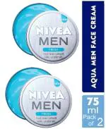 Nivea Men Fresh Face Moisturizer Gel, Non Sticky & Light Moisturization, 75 ml (Pack of 2)