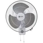 KWW Hexa 300MM High Speed Oscillating Wall Fan with Noiseless Operation and 100% Copper Motor (Grey-White)