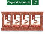 Trinetra Ragi Sabut 4 kg (1Kg X 4 Pack) Finger Millet