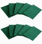 ShopiMoz (Pack of 10) Scrub Sponge Cleaning Pads Aqua Green Multipurpose Scrub for Kitchen Cleaning, Tiles