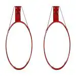 MSI Wall Mounted Basketball Hoop Standard Basketball Rim for Indoor Outdoor Game Black | Team Sports | Basketball | Backboard Systems | Basketball Hoop for Boys Training (Pack of 2)