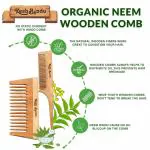 KESHBINDU Handcrafted Neem Hardwood Combs | Women & Men | Natural & Eco-Friendly | Anti-Static Natural Curly Hair Styling Comb with Fine & Wide Pocket & Tail Comb Combo Pack