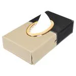 Auto Hub Leather Car Tissue Holder Box for Car, Home, Office with 100 Tissue Pulls - Chrome -Beige-Black