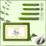 Vganic Herbal Neem Soap/Handmade Soap For Face & Body Paraben/ Sulphate/ Dye/ Silicon Free Pack of 3