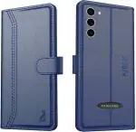 AIBEX Flip Cover for OnePlus 10T 5G|Vegan |PU Leather |Foldable Stand & Pocket |Magnetic Closure (Brown, Dual Protection, Pack of: 1)