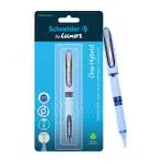 Luxor Schneider One Hybrid Roller Ball Pen - Blue | 0.3 mm | Pack of 2 | 2000 mtrs writing length | Waterproof Ink | Consistent ink flow | Ideal for Professionals-Office essential