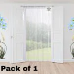 ROYAL-NEST AC Curtain (Pack of 1) PVC (Thickness 0.15mm) , 7ft Length x 4.5 ft Width with Hooks
