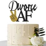 Festiko Divorce Af Cake Topper Party Decorations For Women, Men Just Divorced Cake Decor Party Supplies, Happily Divorced At Last Bye Felicia Newly Unwed Cake Backdrop Sign
