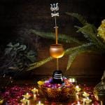 StatueStudio Metal Shivling Water Fountain For Home Décor