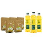 Jivo Canola Oil 1L (Pack of 3) + Jivo Organic Long Grain Basmati Rice 1 KG (pack of 5)