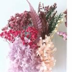 Ikalaa 2128 Pink and Purple Preserved Dry Flowers