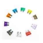 Caromatic Midi Fuse Set Of 5 Pcs Each 5A - 10A - 15A - 20A - 25A - 30A Fuses 30 Pcs Set Mix 19.01Mm - 18.07Mm(Automotive Medium Fuse Set)