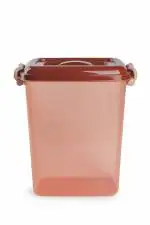 Nayasa Plastic Storage Containers, 1 Piece, Storage Jar | Kitchen Organiser | BPA Free | Stackable | Modular | Nestable (16.5Ltr Brown)