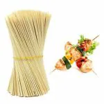 Inditradition Natural Bamboo Skewer Sticks for BBQ, Tandoor, Grill, Spiral Potato, Paneer Tikka, Chicken Tikka - Pack of 100 (6