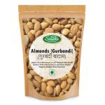 Sindhi Dry Fruits Gurbandi Badam, Premium Gurbandi Almond Giri, Desi Badam, Great Snack for Diabetic Patients, May Contain 2% Bitter Kernels, Slightly Dusty and Unpolished, 400g Pack
