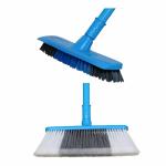 Established Home Excellent Hard Bristles Hardy Brush And Wiper for Floor Cleaning Ice Blue