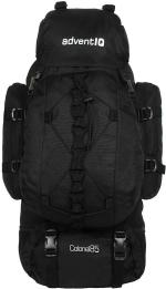 adventIQ Military Grade Rucksack with Detachable Day Pack and Rain Cover adventIQ RS 05B Rucksack - 85 L  (Black)