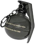 Blue Aura Anytech Multicolor Steel Pubg Game Battleground Hand Granade Premium Gun S Key Chain