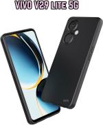 XOVO Back Cover for Vivo V29 Lite 5G (Black, Dual Protection, Silicon, Pack of 1)