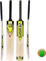 KSS Yellow Wood Cricket Bat With 1 Ball For Kids