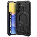 Fashionury Samsung Galaxy A15 5G Back Cover | Shockproof Armor Bumper | Hybrid Defender Series | Ultimate Drop Protection | Soft TPU Case for Samsung A15 5G (Black)