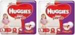 Huggies Dry Pants Baby Diapers Large 64 Pieces| Pack of 2