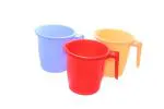 Chetan Multicolor Plastic Bath Mug, 1000 Ml (Set Of 3)