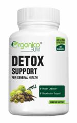 Adorreal Organicoslim Detox Support with milk thistle, dandelion, kutki, kasni, punarnava, bhui amla, mulethi, chukander (beetroot), and black pepper- 60 Capsules