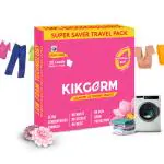 KIKGERM Front Load Laundry Detergent Sheet Biodegradable Plant Based Eco-Friendly Pre-Dosed & Easy To Use - 20 Loads