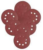 Inditrust 5-Inches Round Sanding Disc Hook and Loop Sand Paper in Bulk for Orbital Sander (220 Grit, 25)