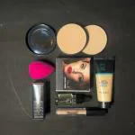 KA CAYLA Beauzy Makeup Combo Set with 2in1 Compact, Concealer, Beauty Blender,Serum &Foundation