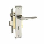 GreenLive KY-204 | 8 Inches Mortice Door Handle Set with Lock Body | Chrome Polish, Two Tone | with Screw & Lock Body with 3 Keys and Mortise Door Lock