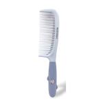 Majestique Rubber Grip Handle Comb - Perfect for Styling & Detangling Hair - Comfortably & Easily Style Hair