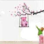Decor Villa panda tree Wall Sticker & Decal (PVC Vinyl,Size-58 Cm X 40 Cm)
