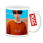 Mug Morning BTS Jimin Mug BTS Coffee Mug Jimin BTS Mugs for Girls Jimin Printed Mugs of Jimin BTS Jimin with Orange Loose T-Shirt