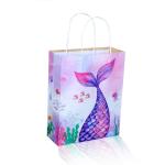 Prakruthi Pulp Art Underwater Mermaid Theme Gift Paper Bag Under the Sea for Girls Kids Birthday Party, Baby Shower Presents, Return Gifts - 8