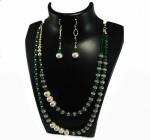 JAYA VISION ENTERPRISES Gemstone Green Aventurine & Metal Beads Necklace