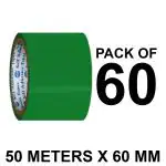 VCR Green Color Tape - 50 Meters in Length - 60mm / 2.5