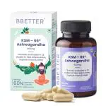 Bbetter Veda Ksm 66 Ashwagandha 600Mg ,60 Veg Capsules