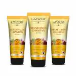 L'avenour Kesar Haldi Chandan Face Wash For Men & Women, Lightening Hyperpigmentation, Improve Skin Texture, Ubtan Facewash - 115ml (Pack of 3)