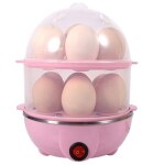ANJ EKART Electric Egg Boiler/Cooker Machine - Automatic Shut Off 14 Egg Double Layer Poacher for Kitchen (Egg Steamer), Multi function 2 in 1 Egg Boiling Steam Machine (Multicolour)