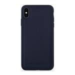 PACO MADAMO Saffiano Ultra Slim Back Cover Case Compatible with iPhone X/XS MAX | Leather | Full Body Protection | Raised Edges | Anti Slip |Cobalt Blue