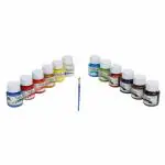 ArtRight 12 x 25ml Watercolor Paint Set with Free Paintbrush - Acid-Free, Non-Toxic Artists' Water Colours for Painting in Multicolored Shades