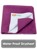 OYO BABY Quick Dry Waterproof Baby Bed Protector Dry Sheet (Small 70 x 50 cm) Rani Pink
