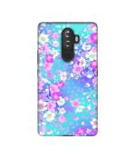 Casotec Floral Blue Pattern Design Printed Silicon Soft TPU Back Case Cover for Lenovo K8 Note